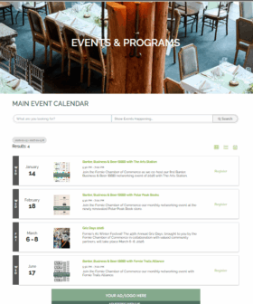 Ad location - Event Page Ad location - Event Page